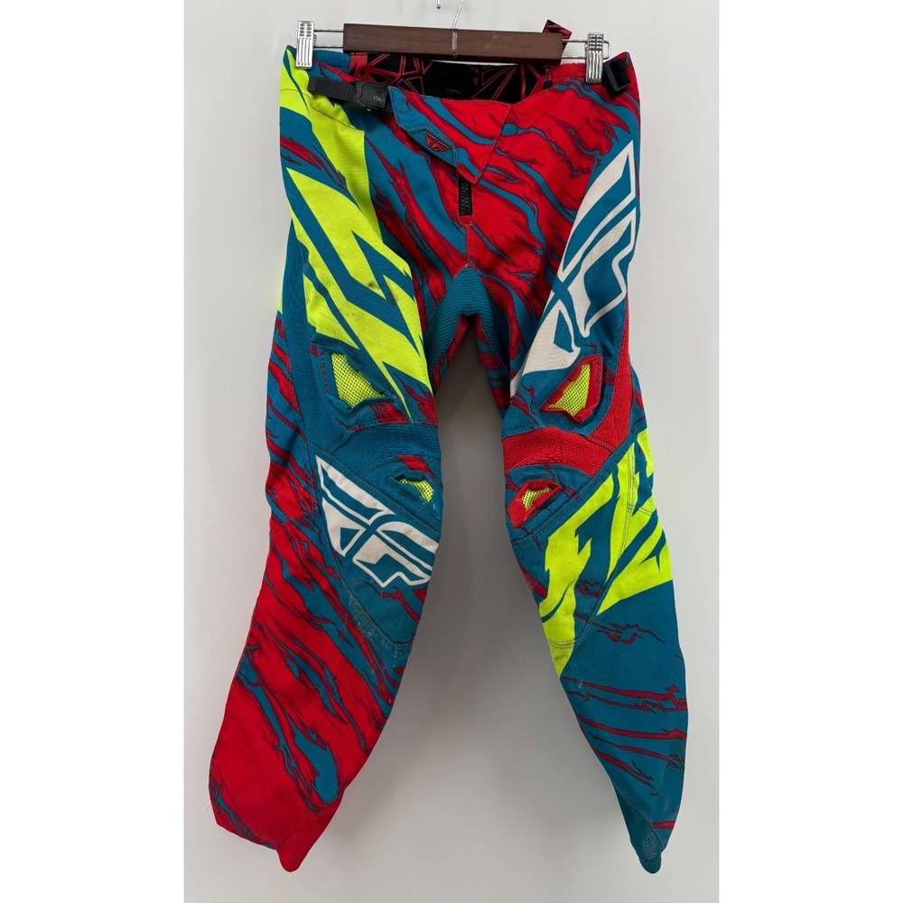 Fly Racing Kinetic Relapse Motocross Riding Pants Boys Multicolor 30x27
